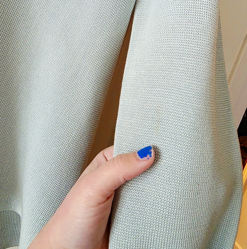 Eileen Fisher Silk Blend Cardigan Womens M Light Sea Green Preppy Coastal - Picture 4 of 12